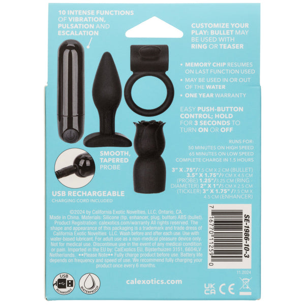 Pleasure Kits Allure Collection Rechargeable Sex Toy Kit