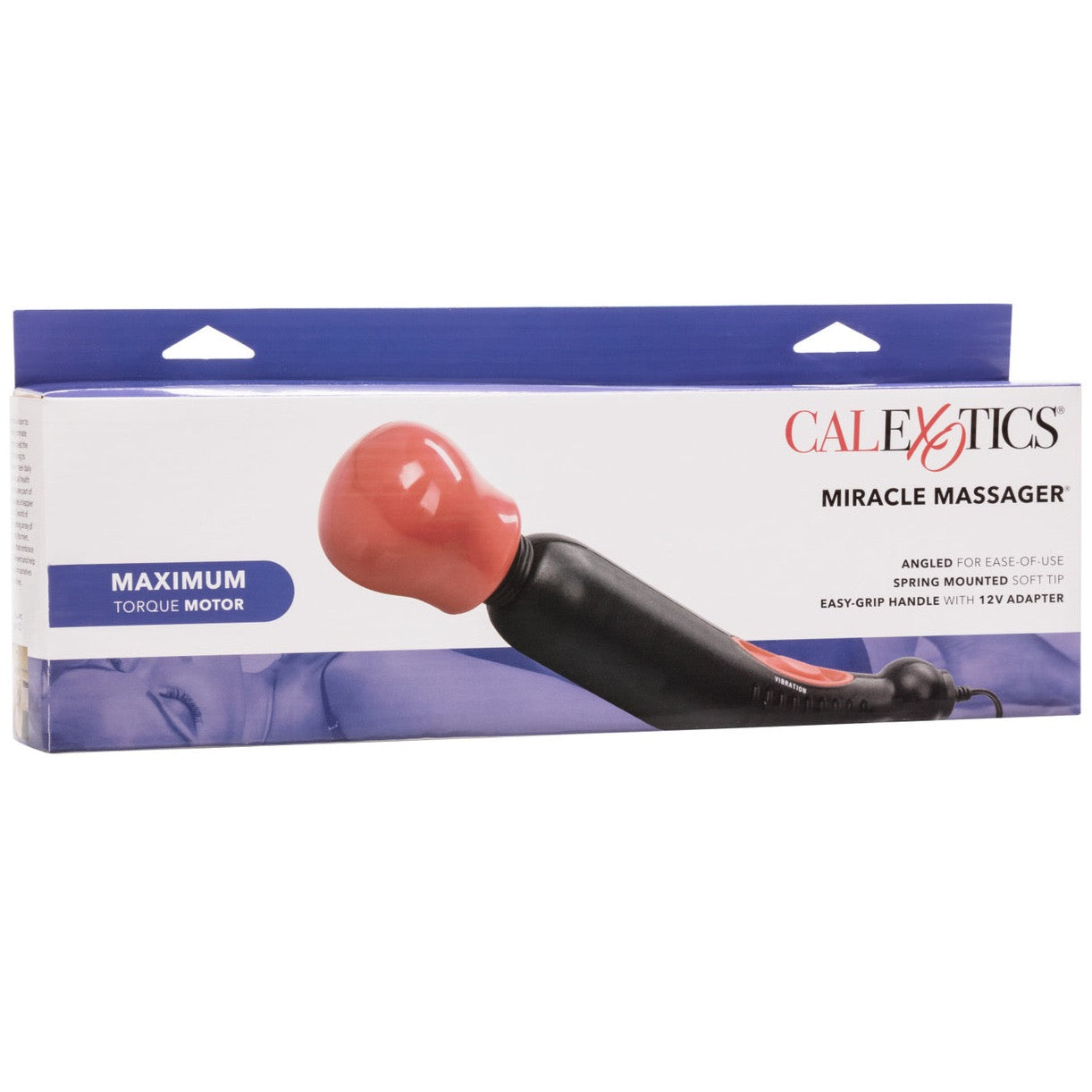 CalExotics Miracle Massager Corded Wand - Red - Extreme Toyz Singapore - https://extremetoyz.com.sg - Sex Toys and Lingerie Online Store - Bondage Gear / Vibrators / Electrosex Toys / Wireless Remote Control Vibes / Sexy Lingerie and Role Play / BDSM / Dungeon Furnitures / Dildos and Strap Ons &nbsp;/ Anal and Prostate Massagers / Anal Douche and Cleaning Aide / Delay Sprays and Gels / Lubricants and more...