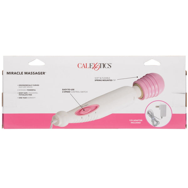 CalExotics Miracle Massager Corded Wand - Pink - Extreme Toyz Singapore - https://extremetoyz.com.sg - Sex Toys and Lingerie Online Store - Bondage Gear / Vibrators / Electrosex Toys / Wireless Remote Control Vibes / Sexy Lingerie and Role Play / BDSM / Dungeon Furnitures / Dildos and Strap Ons &nbsp;/ Anal and Prostate Massagers / Anal Douche and Cleaning Aide / Delay Sprays and Gels / Lubricants and more...