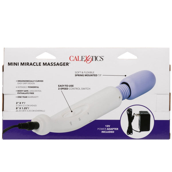 CalExotics Mini Miracle Massager Electric Corded Wand - Extreme Toyz Singapore - https://extremetoyz.com.sg - Sex Toys and Lingerie Online Store - Bondage Gear / Vibrators / Electrosex Toys / Wireless Remote Control Vibes / Sexy Lingerie and Role Play / BDSM / Dungeon Furnitures / Dildos and Strap Ons &nbsp;/ Anal and Prostate Massagers / Anal Douche and Cleaning Aide / Delay Sprays and Gels / Lubricants and more...