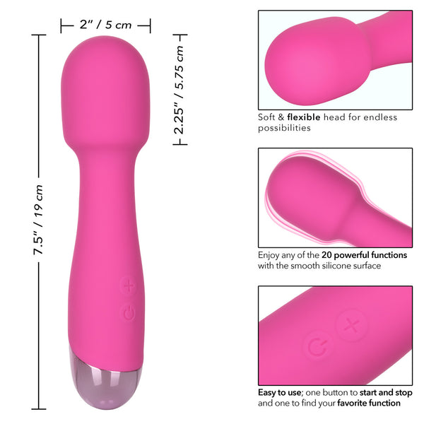 CalExotics Mini Miracle Massager Rechargeable Wand - Extreme Toyz Singapore - https://extremetoyz.com.sg - Sex Toys and Lingerie Online Store - Bondage Gear / Vibrators / Electrosex Toys / Wireless Remote Control Vibes / Sexy Lingerie and Role Play / BDSM / Dungeon Furnitures / Dildos and Strap Ons &nbsp;/ Anal and Prostate Massagers / Anal Douche and Cleaning Aide / Delay Sprays and Gels / Lubricants and more...