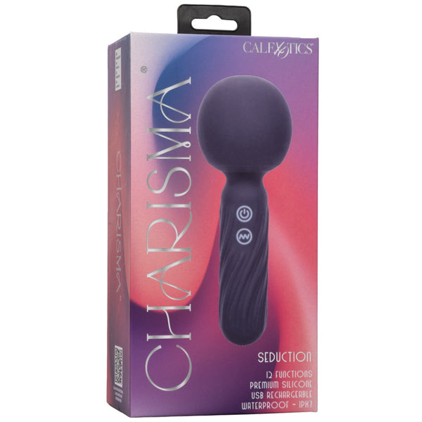 CalExotics Charisma Seduction 12-Function Rechargeable Wand Massager - Extreme Toyz Singapore - https://extremetoyz.com.sg - Sex Toys and Lingerie Online Store - Bondage Gear / Vibrators / Electrosex Toys / Wireless Remote Control Vibes / Sexy Lingerie and Role Play / BDSM / Dungeon Furnitures / Dildos and Strap Ons &nbsp;/ Anal and Prostate Massagers / Anal Douche and Cleaning Aide / Delay Sprays and Gels / Lubricants and more...