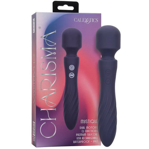 CalExotics Charisma Mystique 12-Function Rechargeable Wand Massager - Extreme Toyz Singapore - https://extremetoyz.com.sg - Sex Toys and Lingerie Online Store - Bondage Gear / Vibrators / Electrosex Toys / Wireless Remote Control Vibes / Sexy Lingerie and Role Play / BDSM / Dungeon Furnitures / Dildos and Strap Ons &nbsp;/ Anal and Prostate Massagers / Anal Douche and Cleaning Aide / Delay Sprays and Gels / Lubricants and more...