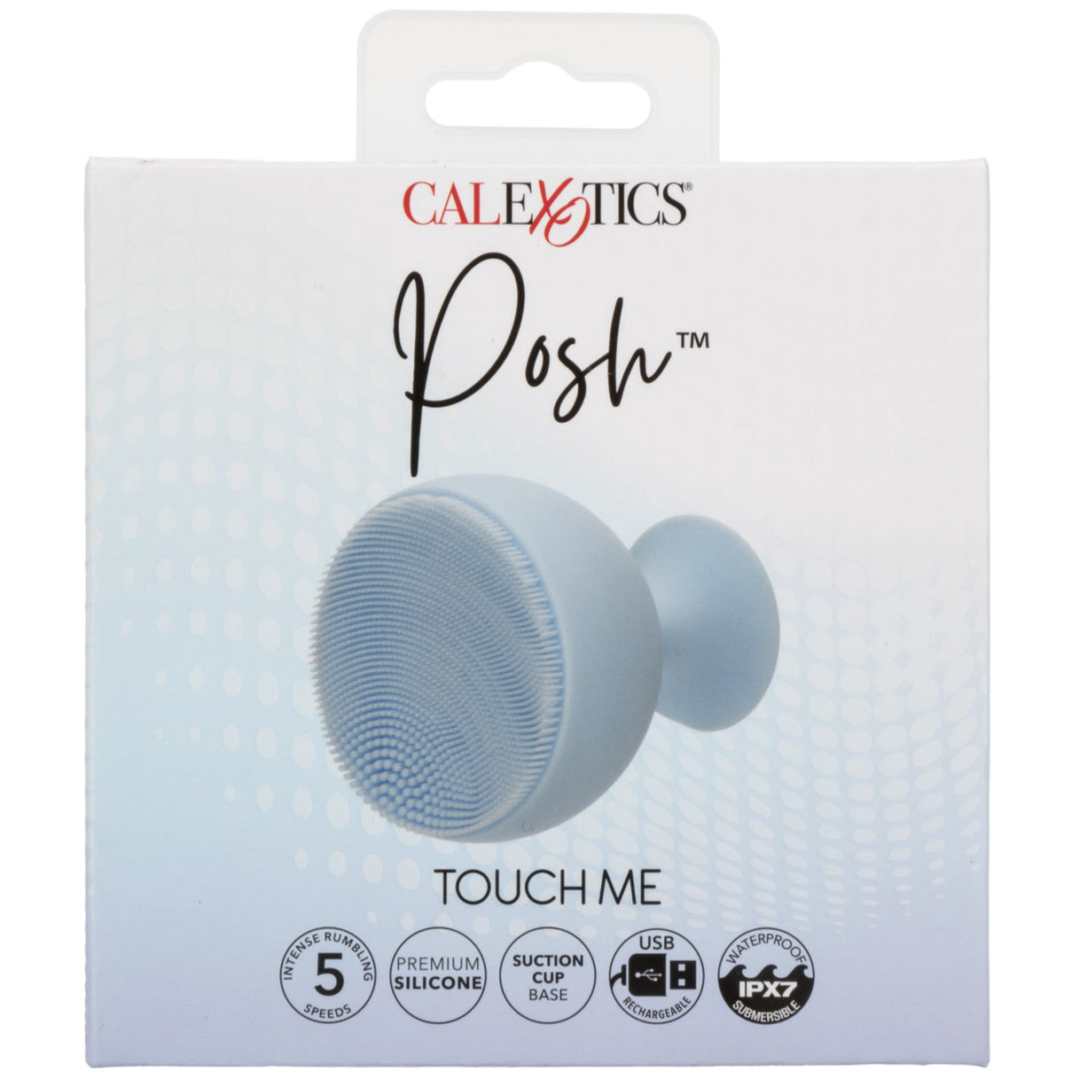 Posh Touch Me Rechargeable Silicone Massager with Suction Base