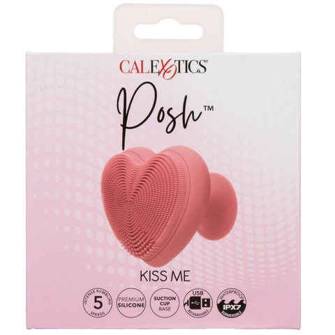 Posh Kiss Me Rechargeable Silicone Massager with Suction Base