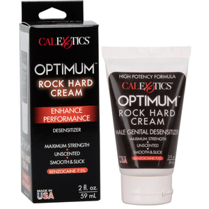 CalExotics Optimum Rock Hard Cream Maximum Strength Male Genital Desensitizer 2 oz. (59ml) - Extreme Toyz Singapore - https://extremetoyz.com.sg - Sex Toys and Lingerie Online Store - Bondage Gear / Vibrators / Electrosex Toys / Wireless Remote Control Vibes / Sexy Lingerie and Role Play / BDSM / Dungeon Furnitures / Dildos and Strap Ons &nbsp;/ Anal and Prostate Massagers / Anal Douche and Cleaning Aide / Delay Sprays and Gels / Lubricants and more...