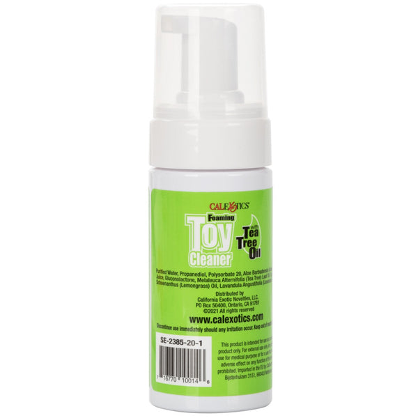 CalExotics Foaming Toy Cleaner with Tea Tree Oil 4 oz. - Extreme Toyz Singapore - https://extremetoyz.com.sg - Sex Toys and Lingerie Online Store - Bondage Gear / Vibrators / Electrosex Toys / Wireless Remote Control Vibes / Sexy Lingerie and Role Play / BDSM / Dungeon Furnitures / Dildos and Strap Ons &nbsp;/ Anal and Prostate Massagers / Anal Douche and Cleaning Aide / Delay Sprays and Gels / Lubricants and more...