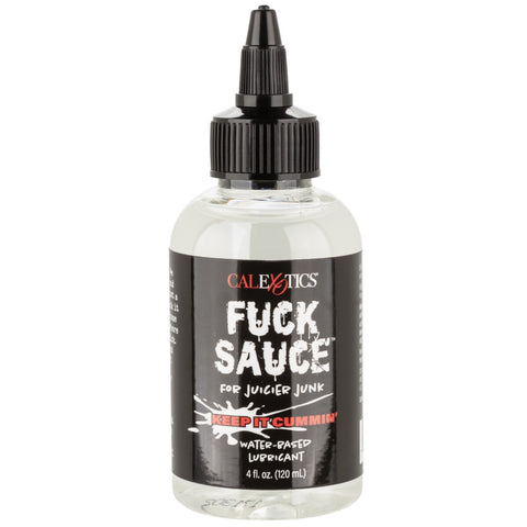 CalExotics Fuck Sauce Water-Based Personal Lubricant 4 oz. - Extreme Toyz Singapore - https://extremetoyz.com.sg - Sex Toys and Lingerie Online Store - Bondage Gear / Vibrators / Electrosex Toys / Wireless Remote Control Vibes / Sexy Lingerie and Role Play / BDSM / Dungeon Furnitures / Dildos and Strap Ons &nbsp;/ Anal and Prostate Massagers / Anal Douche and Cleaning Aide / Delay Sprays and Gels / Lubricants and more...