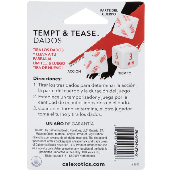 Tempt & Tease Dados - Spanish Version