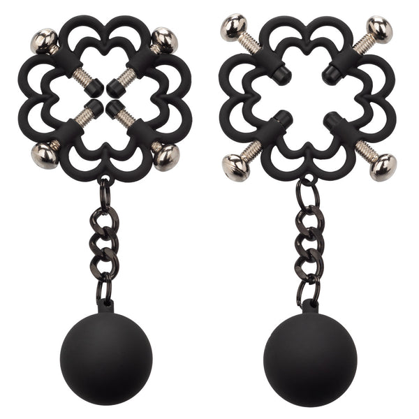 CalExotics Nipple Grips Power Grip 4-Point Weighted Nipple Press - Extreme Toyz Singapore - https://extremetoyz.com.sg - Sex Toys and Lingerie Online Store - Bondage Gear / Vibrators / Electrosex Toys / Wireless Remote Control Vibes / Sexy Lingerie and Role Play / BDSM / Dungeon Furnitures / Dildos and Strap Ons &nbsp;/ Anal and Prostate Massagers / Anal Douche and Cleaning Aide / Delay Sprays and Gels / Lubricants and more...