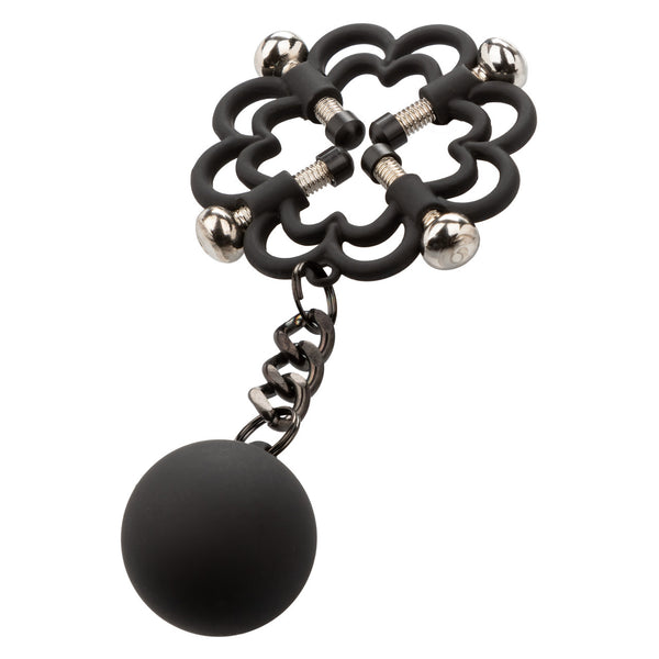 CalExotics Nipple Grips Power Grip 4-Point Weighted Nipple Press - Extreme Toyz Singapore - https://extremetoyz.com.sg - Sex Toys and Lingerie Online Store - Bondage Gear / Vibrators / Electrosex Toys / Wireless Remote Control Vibes / Sexy Lingerie and Role Play / BDSM / Dungeon Furnitures / Dildos and Strap Ons &nbsp;/ Anal and Prostate Massagers / Anal Douche and Cleaning Aide / Delay Sprays and Gels / Lubricants and more...