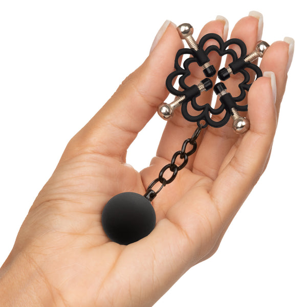 CalExotics Nipple Grips Power Grip 4-Point Weighted Nipple Press - Extreme Toyz Singapore - https://extremetoyz.com.sg - Sex Toys and Lingerie Online Store - Bondage Gear / Vibrators / Electrosex Toys / Wireless Remote Control Vibes / Sexy Lingerie and Role Play / BDSM / Dungeon Furnitures / Dildos and Strap Ons &nbsp;/ Anal and Prostate Massagers / Anal Douche and Cleaning Aide / Delay Sprays and Gels / Lubricants and more...