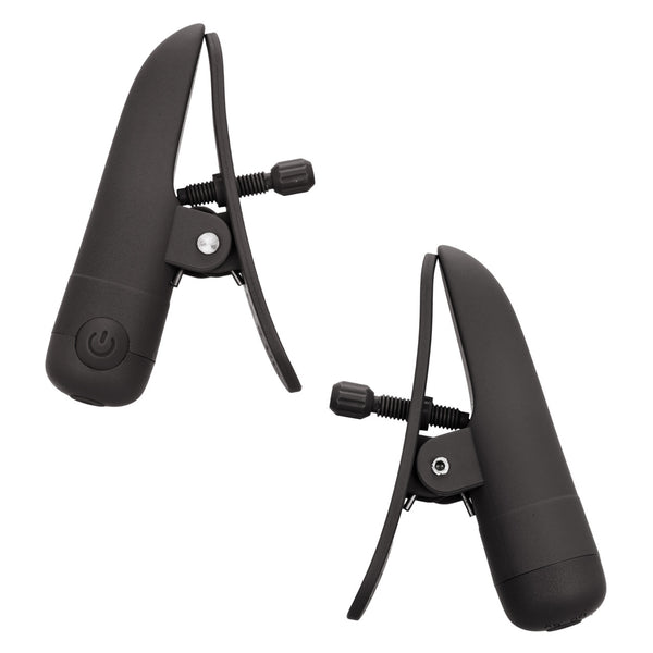 Nipple Play Nipplettes Rechargeable Nipple Clamps - Black