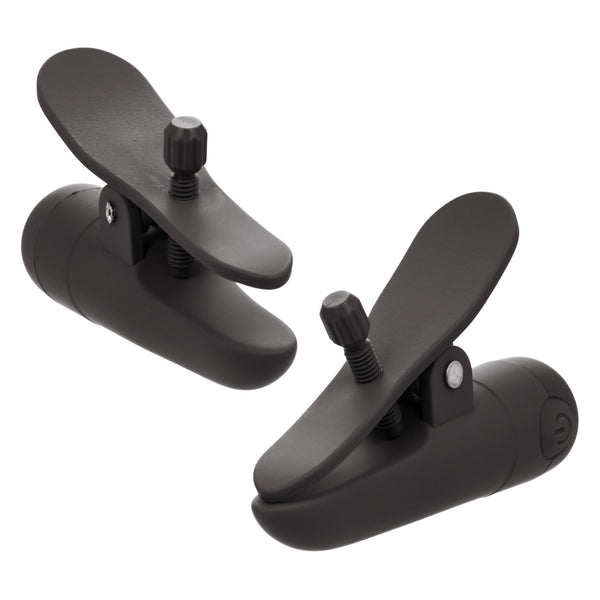 Nipple Play Nipplettes Rechargeable Nipple Clamps - Black