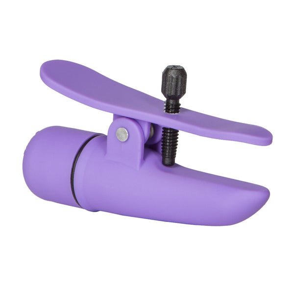 CalExotics Nipple Play Nipplettes Vibrating Nipple Clamps - Purple - Extreme Toyz Singapore - https://extremetoyz.com.sg - Sex Toys and Lingerie Online Store - Bondage Gear / Vibrators / Electrosex Toys / Wireless Remote Control Vibes / Sexy Lingerie and Role Play / BDSM / Dungeon Furnitures / Dildos and Strap Ons &nbsp;/ Anal and Prostate Massagers / Anal Douche and Cleaning Aide / Delay Sprays and Gels / Lubricants and more...