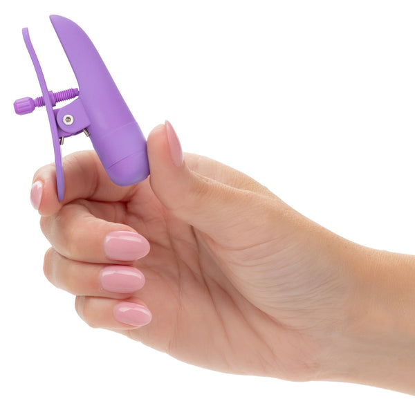 Nipple Play Nipplettes Rechargeable Nipple Clamps - Purple