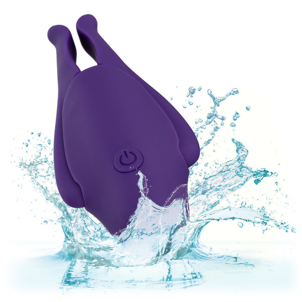 CalExotics Nipple Play Rechargeable Nipplettes Vibrating Nipple Clamps - Purple - Extreme Toyz Singapore - https://extremetoyz.com.sg - Sex Toys and Lingerie Online Store - Bondage Gear / Vibrators / Electrosex Toys / Wireless Remote Control Vibes / Sexy Lingerie and Role Play / BDSM / Dungeon Furnitures / Dildos and Strap Ons &nbsp;/ Anal and Prostate Massagers / Anal Douche and Cleaning Aide / Delay Sprays and Gels / Lubricants and more...