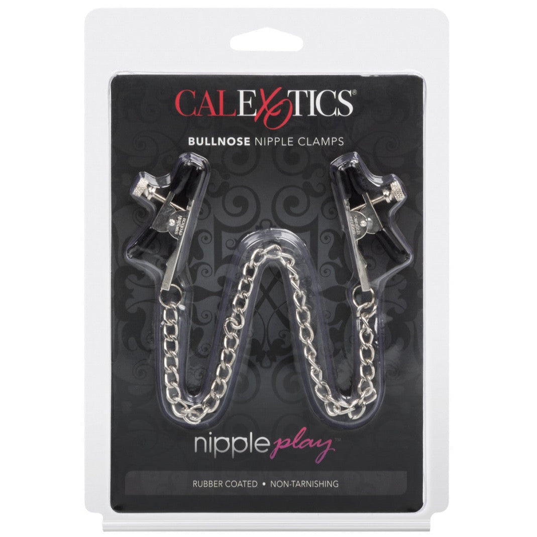 CalExotics Nipple Play Bull Nose Nipple Clamps - Extreme Toyz Singapore - https://extremetoyz.com.sg - Sex Toys and Lingerie Online Store - Bondage Gear / Vibrators / Electrosex Toys / Wireless Remote Control Vibes / Sexy Lingerie and Role Play / BDSM / Dungeon Furnitures / Dildos and Strap Ons &nbsp;/ Anal and Prostate Massagers / Anal Douche and Cleaning Aide / Delay Sprays and Gels / Lubricants and more...