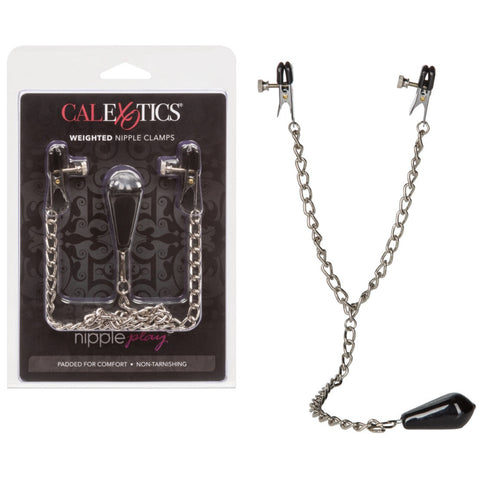 CalExotics Nipple Play Weighted Nipple Clamps - Extreme Toyz Singapore - https://extremetoyz.com.sg - Sex Toys and Lingerie Online Store - Bondage Gear / Vibrators / Electrosex Toys / Wireless Remote Control Vibes / Sexy Lingerie and Role Play / BDSM / Dungeon Furnitures / Dildos and Strap Ons &nbsp;/ Anal and Prostate Massagers / Anal Douche and Cleaning Aide / Delay Sprays and Gels / Lubricants and more...