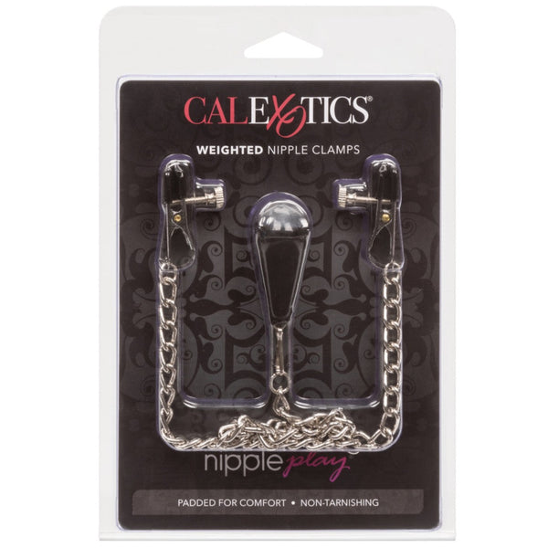 CalExotics Nipple Play Weighted Nipple Clamps - Extreme Toyz Singapore - https://extremetoyz.com.sg - Sex Toys and Lingerie Online Store - Bondage Gear / Vibrators / Electrosex Toys / Wireless Remote Control Vibes / Sexy Lingerie and Role Play / BDSM / Dungeon Furnitures / Dildos and Strap Ons &nbsp;/ Anal and Prostate Massagers / Anal Douche and Cleaning Aide / Delay Sprays and Gels / Lubricants and more...