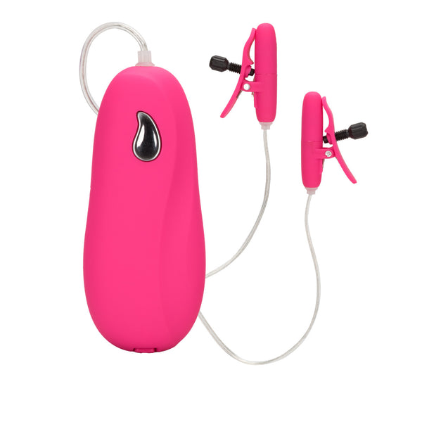 CalExotics Nipple Play Vibrating Heated Nipple Teasers - Pink - Extreme Toyz Singapore - https://extremetoyz.com.sg - Sex Toys and Lingerie Online Store - Bondage Gear / Vibrators / Electrosex Toys / Wireless Remote Control Vibes / Sexy Lingerie and Role Play / BDSM / Dungeon Furnitures / Dildos and Strap Ons &nbsp;/ Anal and Prostate Massagers / Anal Douche and Cleaning Aide / Delay Sprays and Gels / Lubricants and more...