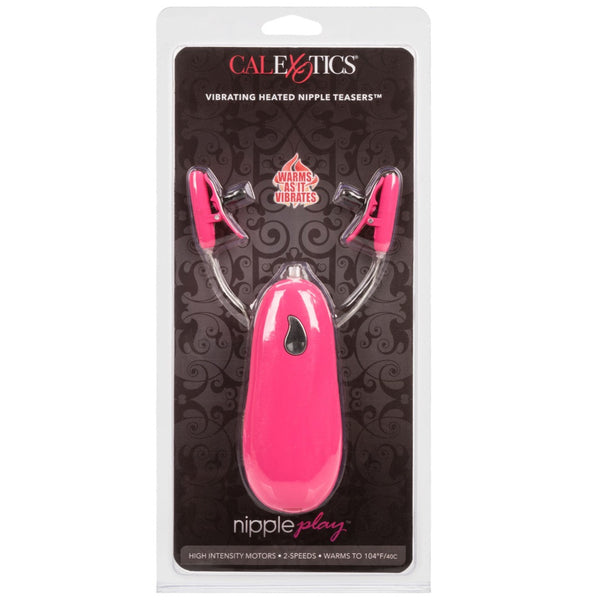CalExotics Nipple Play Vibrating Heated Nipple Teasers - Pink - Extreme Toyz Singapore - https://extremetoyz.com.sg - Sex Toys and Lingerie Online Store - Bondage Gear / Vibrators / Electrosex Toys / Wireless Remote Control Vibes / Sexy Lingerie and Role Play / BDSM / Dungeon Furnitures / Dildos and Strap Ons &nbsp;/ Anal and Prostate Massagers / Anal Douche and Cleaning Aide / Delay Sprays and Gels / Lubricants and more...