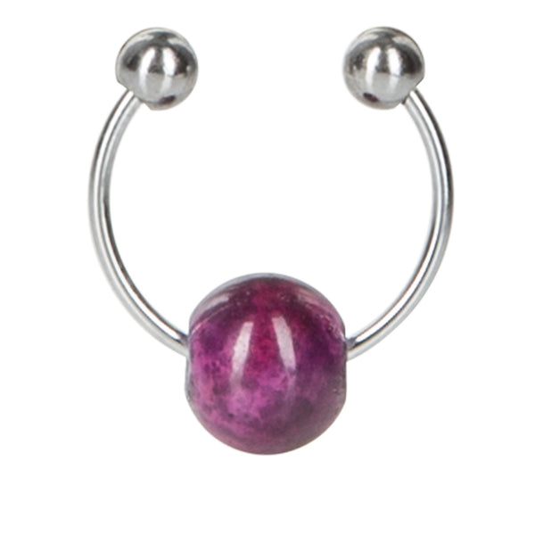 CalExotics Nipple Play Purple Chain Nipple Clamps with Non-Piercing Navel Ring - Extreme Toyz Singapore - https://extremetoyz.com.sg - Sex Toys and Lingerie Online Store - Bondage Gear / Vibrators / Electrosex Toys / Wireless Remote Control Vibes / Sexy Lingerie and Role Play / BDSM / Dungeon Furnitures / Dildos and Strap Ons &nbsp;/ Anal and Prostate Massagers / Anal Douche and Cleaning Aide / Delay Sprays and Gels / Lubricants and more...