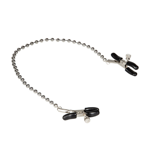 CalExotics Nipple Play Silver Beaded Nipple Clamps - Extreme Toyz Singapore - https://extremetoyz.com.sg - Sex Toys and Lingerie Online Store - Bondage Gear / Vibrators / Electrosex Toys / Wireless Remote Control Vibes / Sexy Lingerie and Role Play / BDSM / Dungeon Furnitures / Dildos and Strap Ons &nbsp;/ Anal and Prostate Massagers / Anal Douche and Cleaning Aide / Delay Sprays and Gels / Lubricants and more...