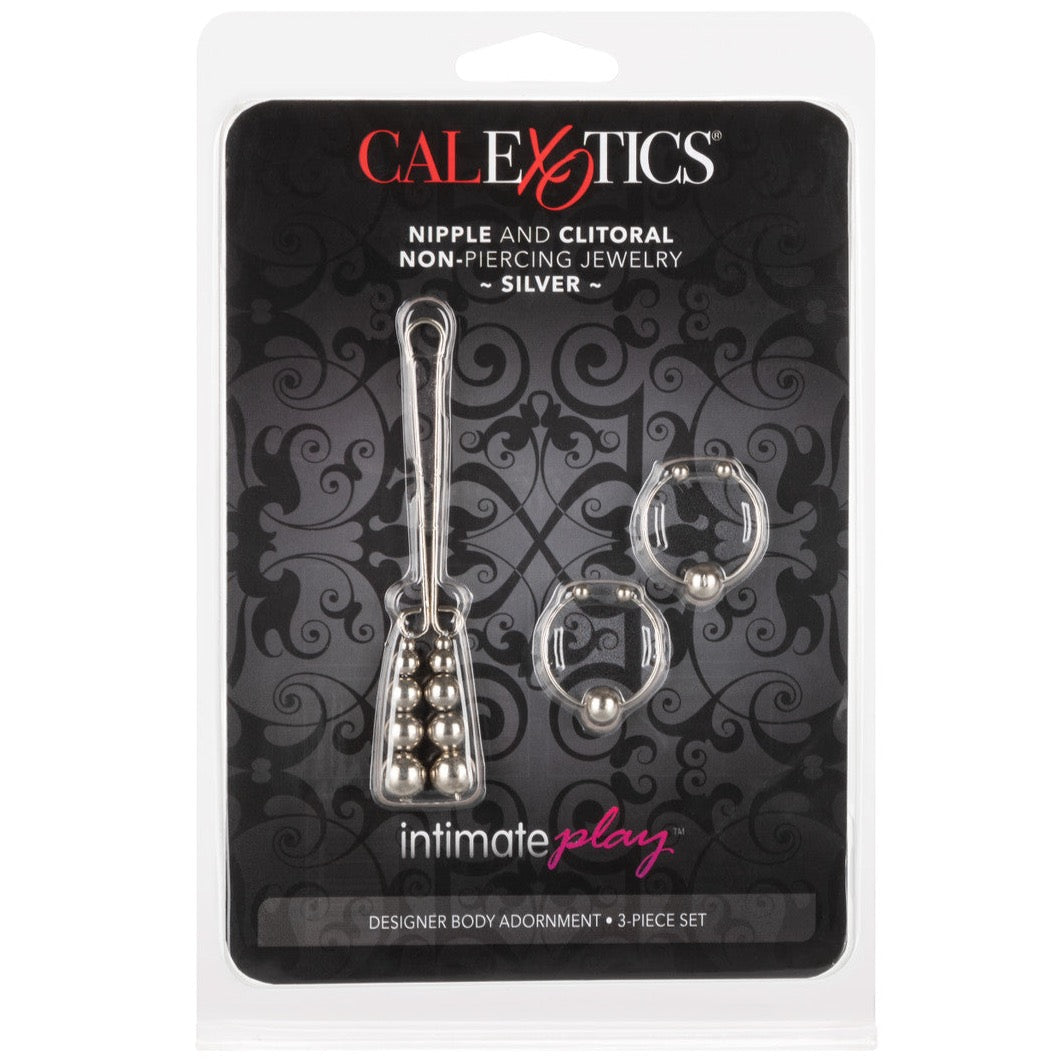 CalExotics Intimate Play Nipple and Clitoral Non-Piercing Body Jewelry - Silver - Extreme Toyz Singapore - https://extremetoyz.com.sg - Sex Toys and Lingerie Online Store - Bondage Gear / Vibrators / Electrosex Toys / Wireless Remote Control Vibes / Sexy Lingerie and Role Play / BDSM / Dungeon Furnitures / Dildos and Strap Ons &nbsp;/ Anal and Prostate Massagers / Anal Douche and Cleaning Aide / Delay Sprays and Gels / Lubricants and more...