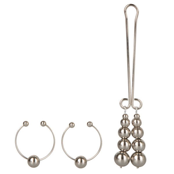 CalExotics Intimate Play Nipple and Clitoral Non-Piercing Body Jewelry - Silver - Extreme Toyz Singapore - https://extremetoyz.com.sg - Sex Toys and Lingerie Online Store - Bondage Gear / Vibrators / Electrosex Toys / Wireless Remote Control Vibes / Sexy Lingerie and Role Play / BDSM / Dungeon Furnitures / Dildos and Strap Ons &nbsp;/ Anal and Prostate Massagers / Anal Douche and Cleaning Aide / Delay Sprays and Gels / Lubricants and more...