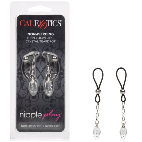 CalExotics Nipple Play Non-Piercing Nipple Jewelry Crystal Teardrop  - Extreme Toyz Singapore - https://extremetoyz.com.sg - Sex Toys and Lingerie Online Store - Bondage Gear / Vibrators / Electrosex Toys / Wireless Remote Control Vibes / Sexy Lingerie and Role Play / BDSM / Dungeon Furnitures / Dildos and Strap Ons &nbsp;/ Anal and Prostate Massagers / Anal Douche and Cleaning Aide / Delay Sprays and Gels / Lubricants and more...