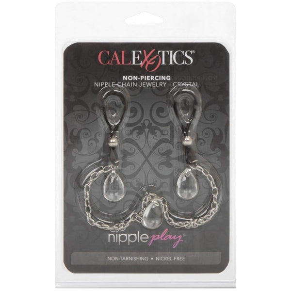 CalExotics Nipple Play Non-Piercing Nipple Chain Jewelry - Clear - Extreme Toyz Singapore - https://extremetoyz.com.sg - Sex Toys and Lingerie Online Store - Bondage Gear / Vibrators / Electrosex Toys / Wireless Remote Control Vibes / Sexy Lingerie and Role Play / BDSM / Dungeon Furnitures / Dildos and Strap Ons &nbsp;/ Anal and Prostate Massagers / Anal Douche and Cleaning Aide / Delay Sprays and Gels / Lubricants and more...