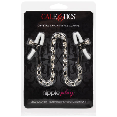 CalExotics Nipple Play Crystal Chain Nipple Clamps - Extreme Toyz Singapore - https://extremetoyz.com.sg - Sex Toys and Lingerie Online Store - Bondage Gear / Vibrators / Electrosex Toys / Wireless Remote Control Vibes / Sexy Lingerie and Role Play / BDSM / Dungeon Furnitures / Dildos and Strap Ons &nbsp;/ Anal and Prostate Massagers / Anal Douche and Cleaning Aide / Delay Sprays and Gels / Lubricants and more...
