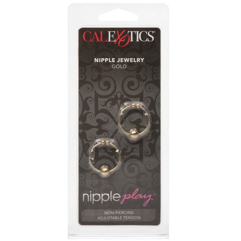 CalExotics Nipple Play Nipple Jewelry - Gold  - Extreme Toyz Singapore - https://extremetoyz.com.sg - Sex Toys and Lingerie Online Store - Bondage Gear / Vibrators / Electrosex Toys / Wireless Remote Control Vibes / Sexy Lingerie and Role Play / BDSM / Dungeon Furnitures / Dildos and Strap Ons &nbsp;/ Anal and Prostate Massagers / Anal Douche and Cleaning Aide / Delay Sprays and Gels / Lubricants and more...