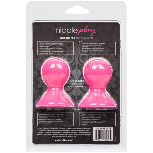 CalExotics Nipple Play Silicone Pro Nipple Suckers - Pink - Extreme Toyz Singapore - https://extremetoyz.com.sg - Sex Toys and Lingerie Online Store - Bondage Gear / Vibrators / Electrosex Toys / Wireless Remote Control Vibes / Sexy Lingerie and Role Play / BDSM / Dungeon Furnitures / Dildos and Strap Ons &nbsp;/ Anal and Prostate Massagers / Anal Douche and Cleaning Aide / Delay Sprays and Gels / Lubricants and more...