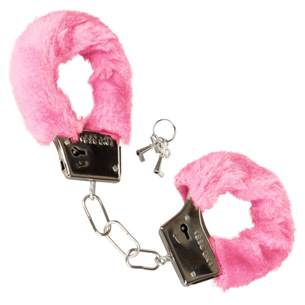 CalExotics Playful Furry Cuffs - Pink - Extreme Toyz Singapore - https://extremetoyz.com.sg - Sex Toys and Lingerie Online Store - Bondage Gear / Vibrators / Electrosex Toys / Wireless Remote Control Vibes / Sexy Lingerie and Role Play / BDSM / Dungeon Furnitures / Dildos and Strap Ons &nbsp;/ Anal and Prostate Massagers / Anal Douche and Cleaning Aide / Delay Sprays and Gels / Lubricants and more...