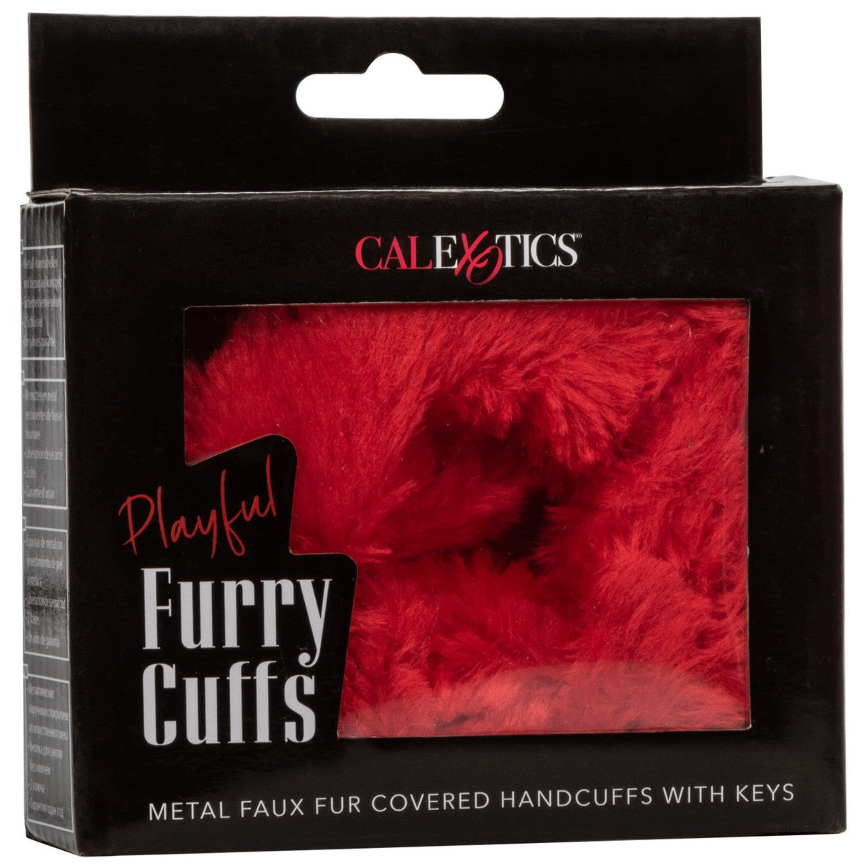 CalExotics Playful Furry Cuffs - Red - Extreme Toyz Singapore - https://extremetoyz.com.sg - Sex Toys and Lingerie Online Store - Bondage Gear / Vibrators / Electrosex Toys / Wireless Remote Control Vibes / Sexy Lingerie and Role Play / BDSM / Dungeon Furnitures / Dildos and Strap Ons &nbsp;/ Anal and Prostate Massagers / Anal Douche and Cleaning Aide / Delay Sprays and Gels / Lubricants and more...