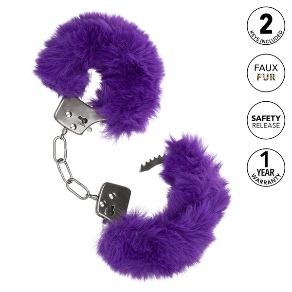 CalExotics Playful Cuffs Ultra Fluffy Furry Cuffs - Purple - Extreme Toyz Singapore - https://extremetoyz.com.sg - Sex Toys and Lingerie Online Store - Bondage Gear / Vibrators / Electrosex Toys / Wireless Remote Control Vibes / Sexy Lingerie and Role Play / BDSM / Dungeon Furnitures / Dildos and Strap Ons &nbsp;/ Anal and Prostate Massagers / Anal Douche and Cleaning Aide / Delay Sprays and Gels / Lubricants and more...