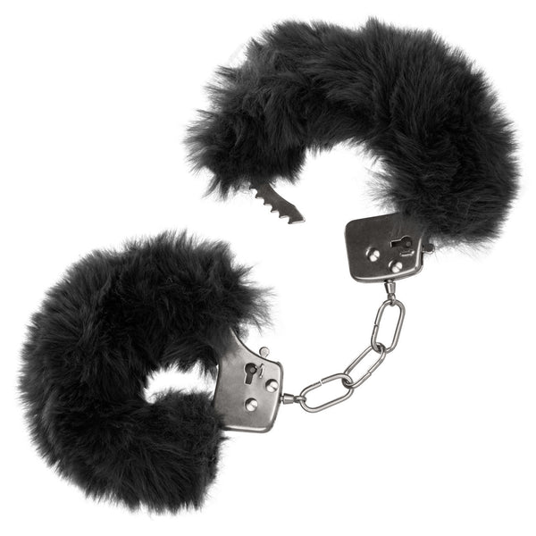 CalExotics Playful Cuffs Ultra Fluffy Furry Cuffs - Black - Extreme Toyz Singapore - https://extremetoyz.com.sg - Sex Toys and Lingerie Online Store - Bondage Gear / Vibrators / Electrosex Toys / Wireless Remote Control Vibes / Sexy Lingerie and Role Play / BDSM / Dungeon Furnitures / Dildos and Strap Ons &nbsp;/ Anal and Prostate Massagers / Anal Douche and Cleaning Aide / Delay Sprays and Gels / Lubricants and more...