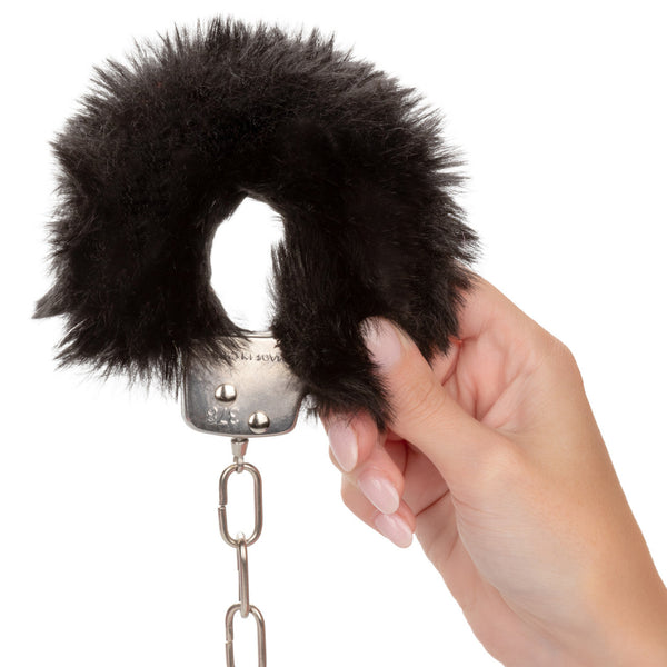 CalExotics Playful Cuffs Ultra Fluffy Furry Cuffs - Black - Extreme Toyz Singapore - https://extremetoyz.com.sg - Sex Toys and Lingerie Online Store - Bondage Gear / Vibrators / Electrosex Toys / Wireless Remote Control Vibes / Sexy Lingerie and Role Play / BDSM / Dungeon Furnitures / Dildos and Strap Ons &nbsp;/ Anal and Prostate Massagers / Anal Douche and Cleaning Aide / Delay Sprays and Gels / Lubricants and more...