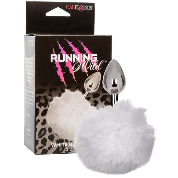 Running Wild White Bunny Butt Plug