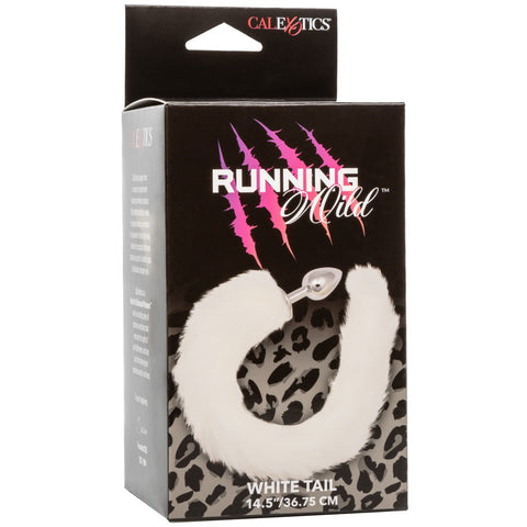 CalExotics Running Wild White Tail Butt Plug - Extreme Toyz Singapore - https://extremetoyz.com.sg - Sex Toys and Lingerie Online Store - Bondage Gear / Vibrators / Electrosex Toys / Wireless Remote Control Vibes / Sexy Lingerie and Role Play / BDSM / Dungeon Furnitures / Dildos and Strap Ons &nbsp;/ Anal and Prostate Massagers / Anal Douche and Cleaning Aide / Delay Sprays and Gels / Lubricants and more...