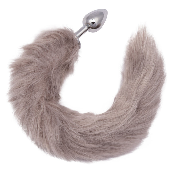 CalExotics Running Wild Grey Tail Butt Plug - Extreme Toyz Singapore - https://extremetoyz.com.sg - Sex Toys and Lingerie Online Store - Bondage Gear / Vibrators / Electrosex Toys / Wireless Remote Control Vibes / Sexy Lingerie and Role Play / BDSM / Dungeon Furnitures / Dildos and Strap Ons &nbsp;/ Anal and Prostate Massagers / Anal Douche and Cleaning Aide / Delay Sprays and Gels / Lubricants and more...