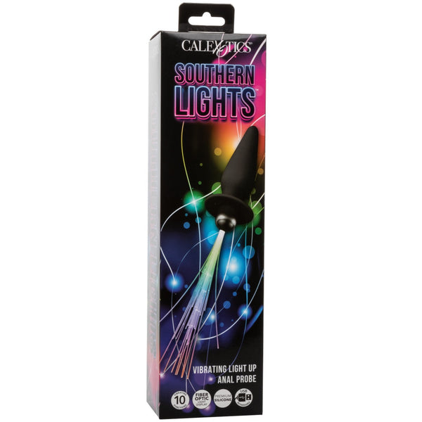 CalExotics Southern Lights Vibrating Light Up Anal Probe - Black - Extreme Toyz Singapore - https://extremetoyz.com.sg - Sex Toys and Lingerie Online Store - Bondage Gear / Vibrators / Electrosex Toys / Wireless Remote Control Vibes / Sexy Lingerie and Role Play / BDSM / Dungeon Furnitures / Dildos and Strap Ons &nbsp;/ Anal and Prostate Massagers / Anal Douche and Cleaning Aide / Delay Sprays and Gels / Lubricants and more...