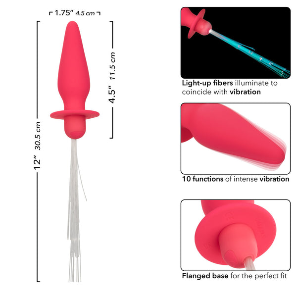 CalExotics Southern Lights Vibrating Light Up Anal Probe - Pink - Extreme Toyz Singapore - https://extremetoyz.com.sg - Sex Toys and Lingerie Online Store - Bondage Gear / Vibrators / Electrosex Toys / Wireless Remote Control Vibes / Sexy Lingerie and Role Play / BDSM / Dungeon Furnitures / Dildos and Strap Ons &nbsp;/ Anal and Prostate Massagers / Anal Douche and Cleaning Aide / Delay Sprays and Gels / Lubricants and more...