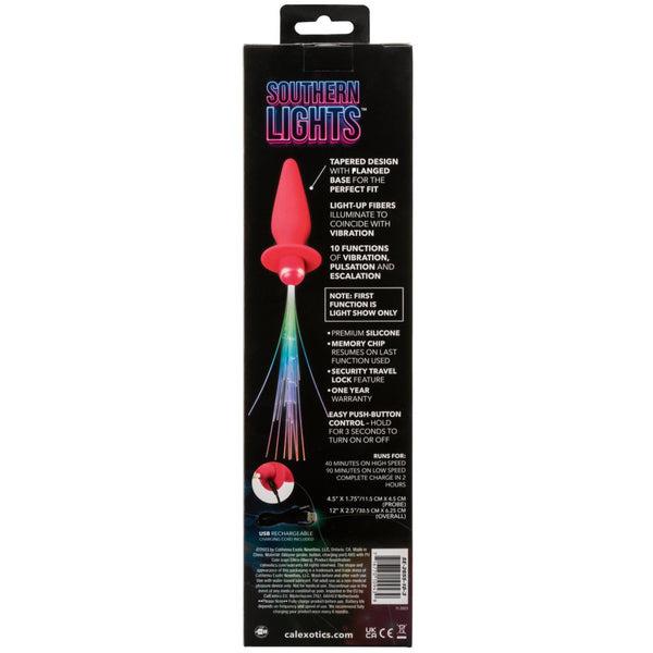 CalExotics Southern Lights Vibrating Light Up Anal Probe - Pink - Extreme Toyz Singapore - https://extremetoyz.com.sg - Sex Toys and Lingerie Online Store - Bondage Gear / Vibrators / Electrosex Toys / Wireless Remote Control Vibes / Sexy Lingerie and Role Play / BDSM / Dungeon Furnitures / Dildos and Strap Ons &nbsp;/ Anal and Prostate Massagers / Anal Douche and Cleaning Aide / Delay Sprays and Gels / Lubricants and more...