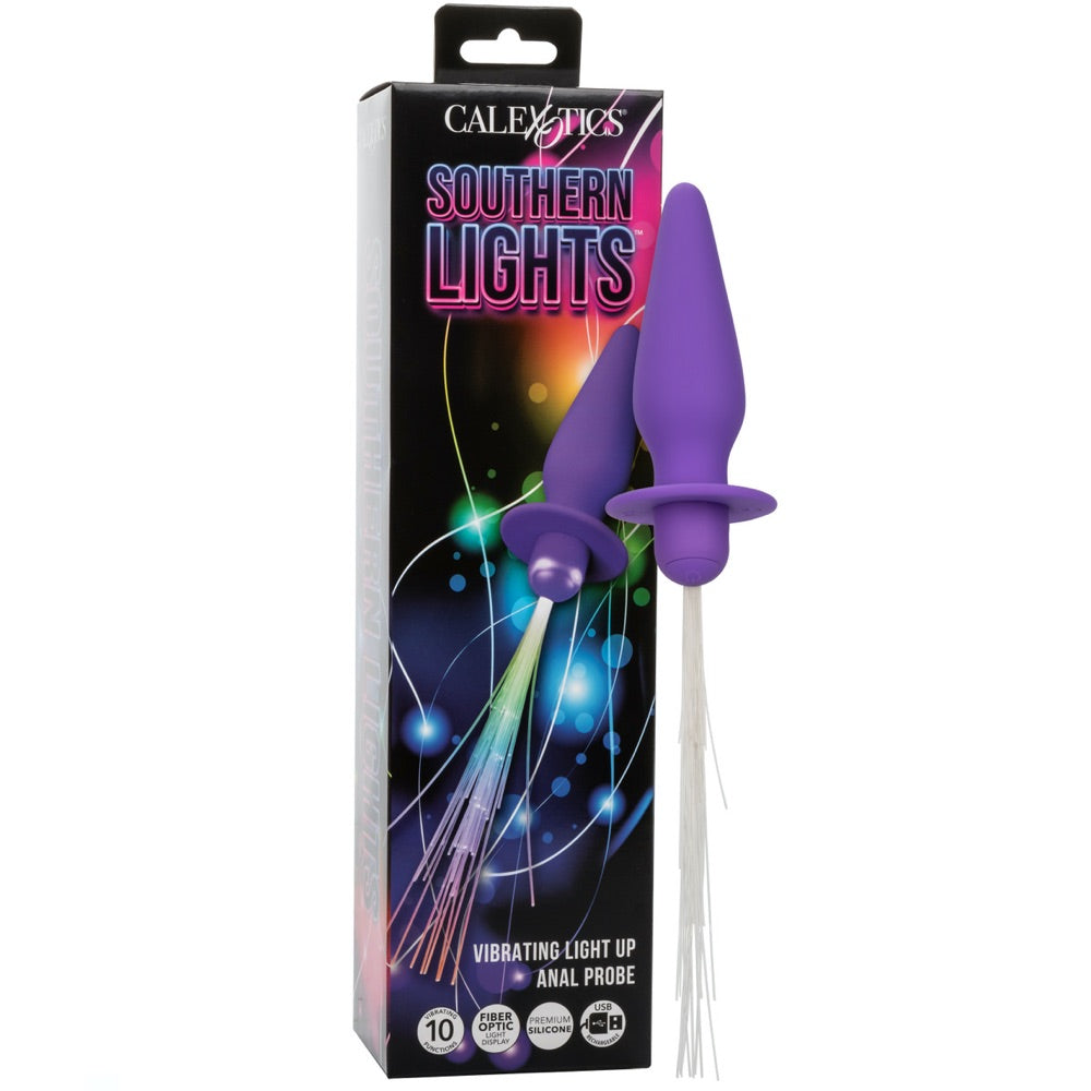 CalExotics Southern Lights Vibrating Light Up Anal Probe - Purple - Extreme Toyz Singapore - https://extremetoyz.com.sg - Sex Toys and Lingerie Online Store - Bondage Gear / Vibrators / Electrosex Toys / Wireless Remote Control Vibes / Sexy Lingerie and Role Play / BDSM / Dungeon Furnitures / Dildos and Strap Ons &nbsp;/ Anal and Prostate Massagers / Anal Douche and Cleaning Aide / Delay Sprays and Gels / Lubricants and more...