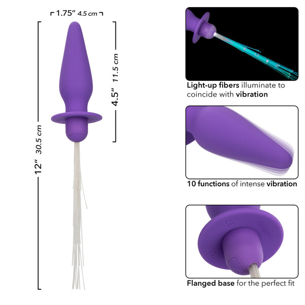 CalExotics Southern Lights Vibrating Light Up Anal Probe - Purple - Extreme Toyz Singapore - https://extremetoyz.com.sg - Sex Toys and Lingerie Online Store - Bondage Gear / Vibrators / Electrosex Toys / Wireless Remote Control Vibes / Sexy Lingerie and Role Play / BDSM / Dungeon Furnitures / Dildos and Strap Ons &nbsp;/ Anal and Prostate Massagers / Anal Douche and Cleaning Aide / Delay Sprays and Gels / Lubricants and more...