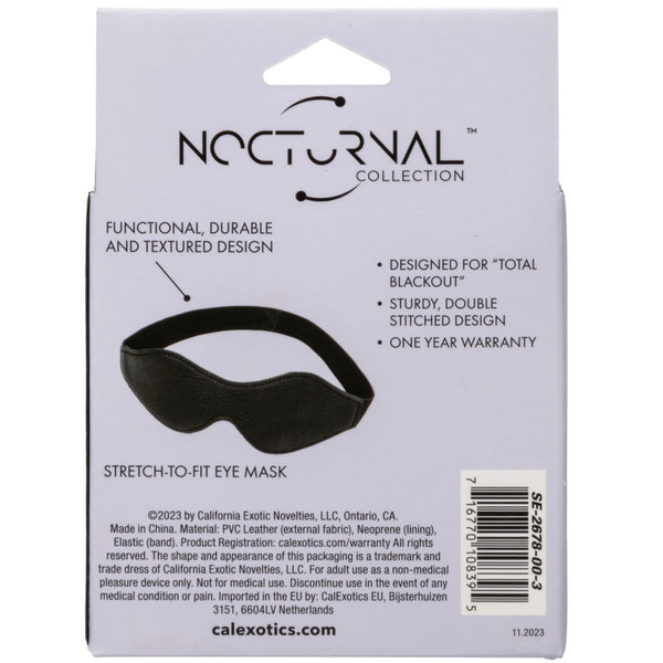 CalExotics Nocturnal Collection Eye Mask - Extreme Toyz Singapore - https://extremetoyz.com.sg - Sex Toys and Lingerie Online Store - Bondage Gear / Vibrators / Electrosex Toys / Wireless Remote Control Vibes / Sexy Lingerie and Role Play / BDSM / Dungeon Furnitures / Dildos and Strap Ons &nbsp;/ Anal and Prostate Massagers / Anal Douche and Cleaning Aide / Delay Sprays and Gels / Lubricants and more...