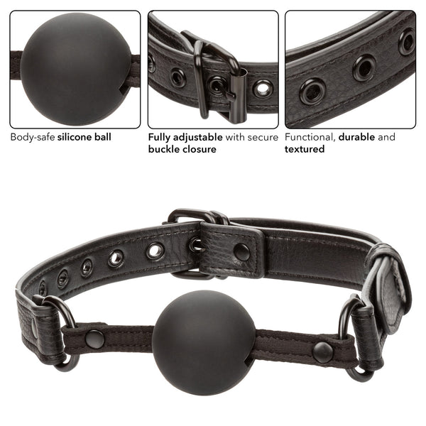 CalExotics Nocturnal Collection Heavy Duty Silicone Ball Gag - Extreme Toyz Singapore - https://extremetoyz.com.sg - Sex Toys and Lingerie Online Store - Bondage Gear / Vibrators / Electrosex Toys / Wireless Remote Control Vibes / Sexy Lingerie and Role Play / BDSM / Dungeon Furnitures / Dildos and Strap Ons &nbsp;/ Anal and Prostate Massagers / Anal Douche and Cleaning Aide / Delay Sprays and Gels / Lubricants and more...